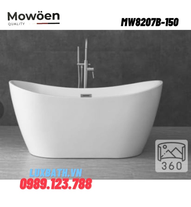 Bồn tắm đặt sàn Mowoen MW8207B-150 1500cm 