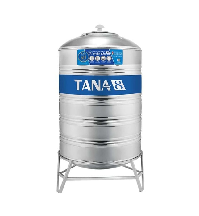 Bồn nước inox 304 Tân Á 8 2000L đứng TA8 2000D F1140