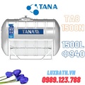 Bồn nước inox 304 Tân Á 8 1500L ngang TA8 1500N F940