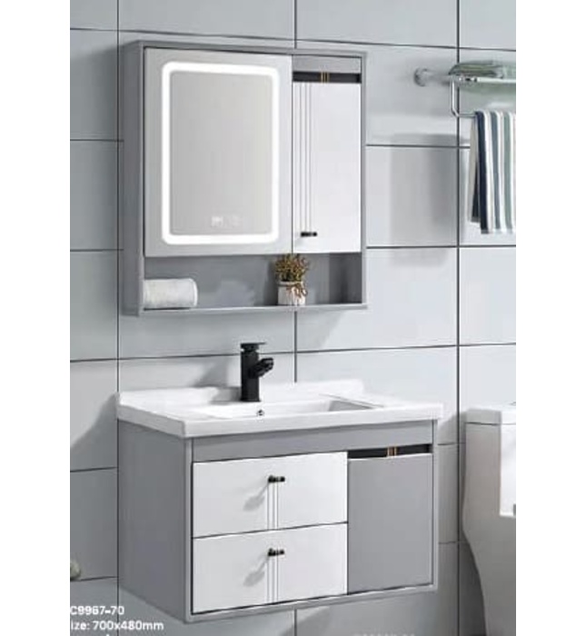 Bộ tủ chậu lavabo Treo Tường Bancoot TC9967-70 70x48cm