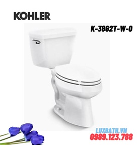 Bồn Cầu Hai Khối Nắp Êm Kohler K-3862T-W-0