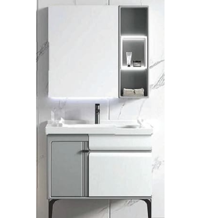 Bộ tủ chậu lavabo gương cảm ứng Bancoot TC2208-80 80x48cm