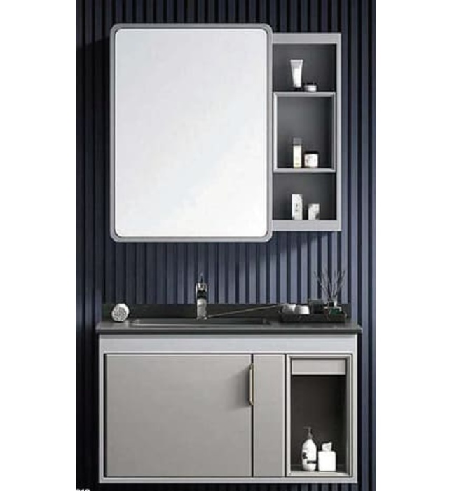 Bộ tủ chậu lavabo gương cảm ứng Bancoot TC2213 80x50cm