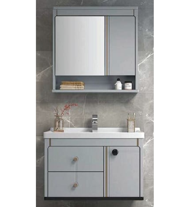 Bộ tủ chậu lavabo gương cảm ứng Bancoot TC9936-80 80x50cm