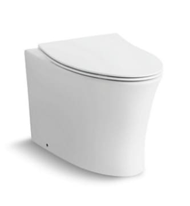 Bồn cầu lưng áp tường nắp đóng êm Kohler K-21297K-SL-0