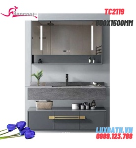 Bộ tủ chậu lavabo gương cảm ứng Bancoot TC2119 80x150cm