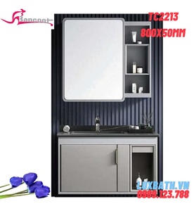 Bộ tủ chậu lavabo gương cảm ứng Bancoot TC2213 80x50cm