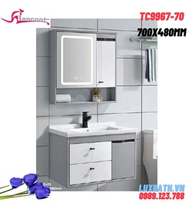 Bộ tủ chậu lavabo Treo Tường Bancoot TC9967-70 70x48cm