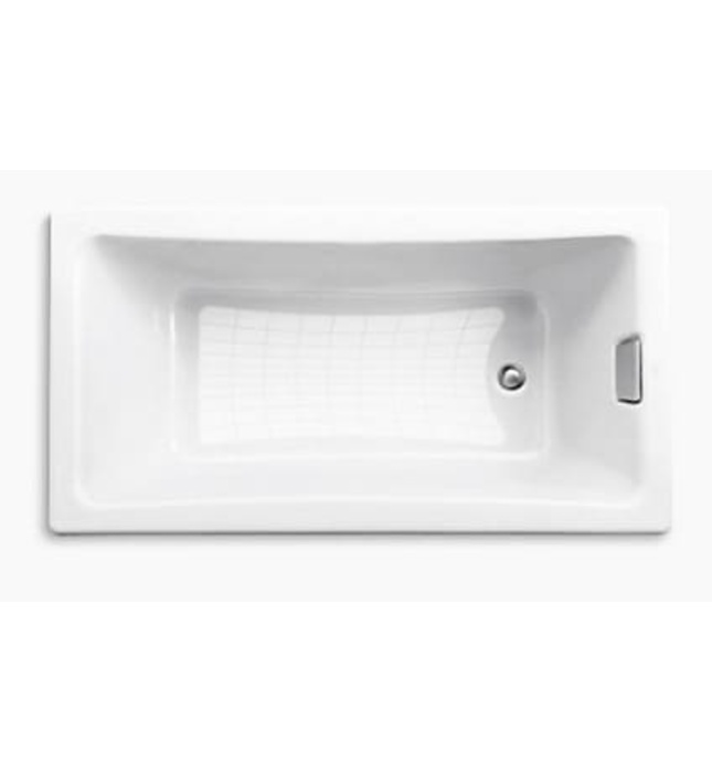 Bồn tắm gang tráng men đặt lòng Kohler K-855T-0 1.6m 