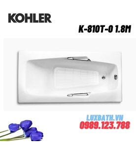 Bồn tắm tráng men đặt lòng Kohler K-810T-0 1.8m