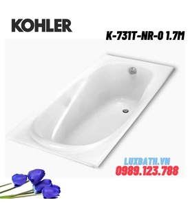 Bồn tắm gang tráng men đặt lòng Kohler K-731T-NR-0 1.7m