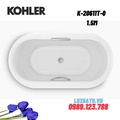 Bồn tắm gang tráng men đặt lòng Kohler K-20611T-0 1.5m