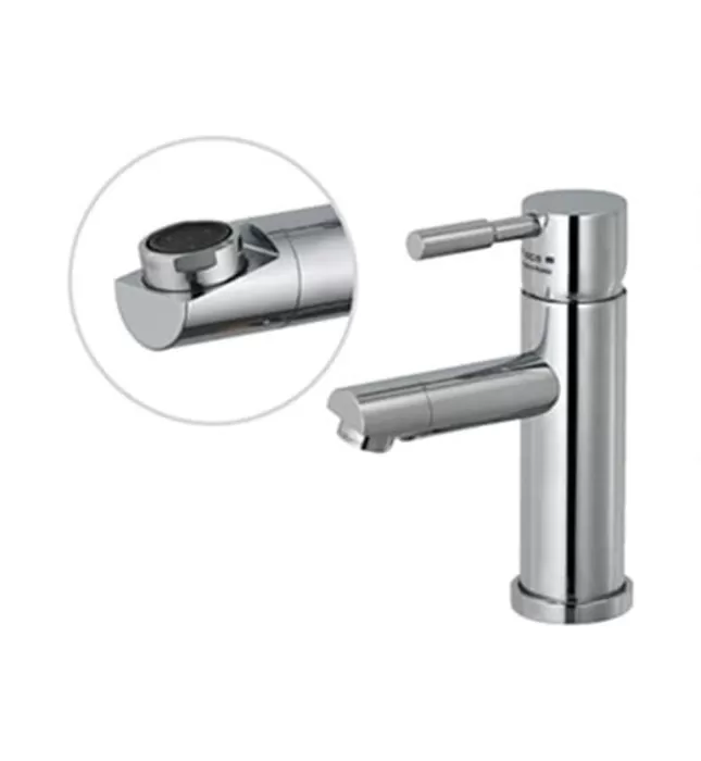 Vòi Lavabo Nóng Lạnh 1 Lỗ Đầu Xoay Hàn Quốc Ecofa E 401A