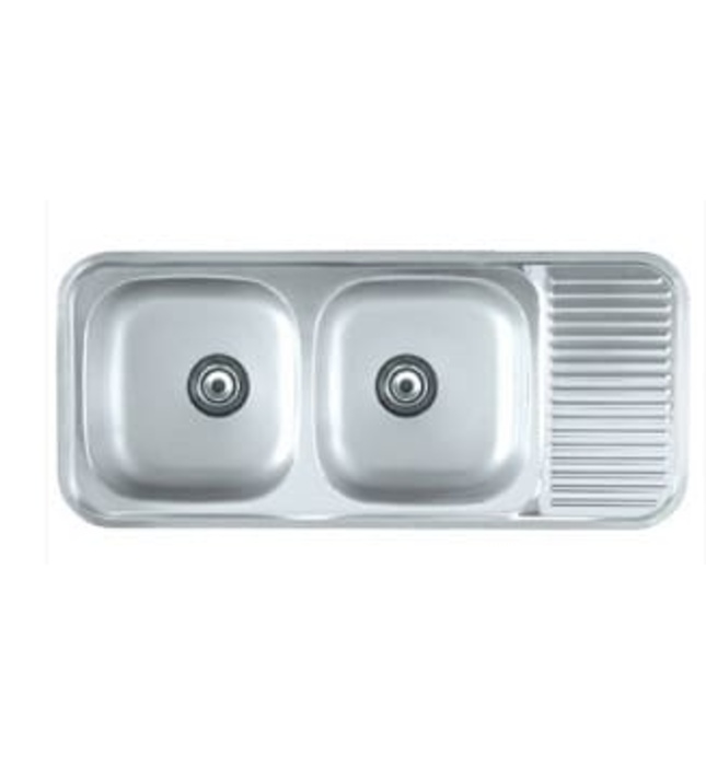 Chậu rửa bát 2 hố 1 bàn Hàn Quốc Ecofa ESD 1100 