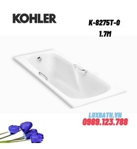 Bồn tắm gang tráng men đặt lòng Kohler K-8275T-0 1.7m
