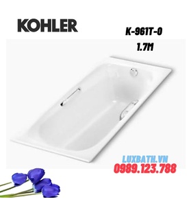 Bồn tắm gang tráng men đặt lòng Kohler K-961T-0 1.7m