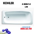 Bồn tắm gang tráng men đặt lòng Kohler K-18204T-0 1.7m
