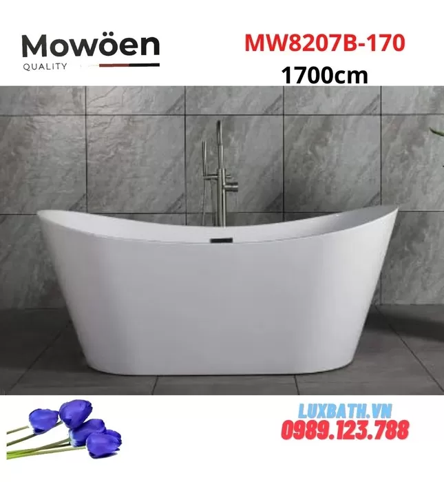 Bồn Tắm Đặt Sàn Mowoen MW8207B-170 1.7m