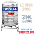 Bồn Nước Inox SUS304 Sơn Hà 1500 Lít Đứng SH 1500D F960