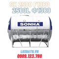 Bồn Nước Inox Sơn Hà 2500l Nằm Ngang SH 2500N F1380