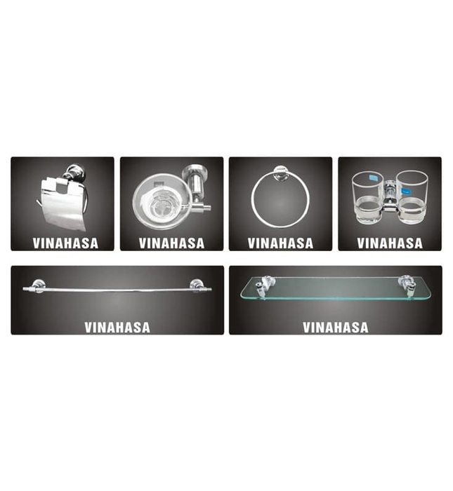 Bộ phụ kiện nhà tắm 6 món inox Vinahasa HS9800