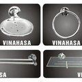 Bộ phụ kiện nhà tắm inox Vinahasa HS8800