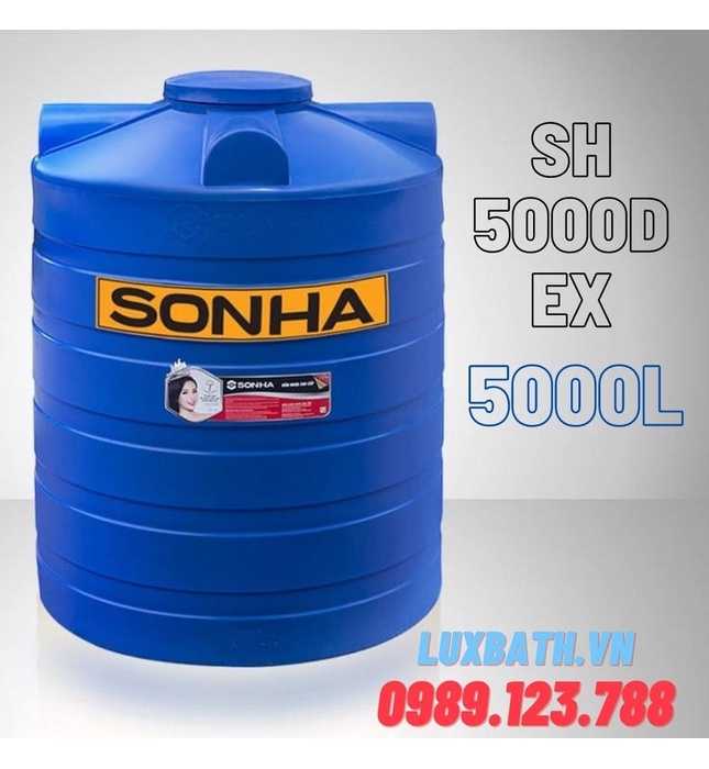 Bồn Nhựa Sơn Hà 5000l Đứng SH 5000EX D