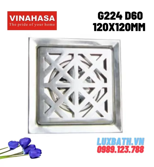 Ga Thoát Sàn Vinahasa G224 D60 120x120mm