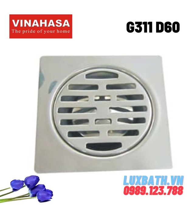 Ga thoát sàn Vinahasa G311 D60 120x120mm