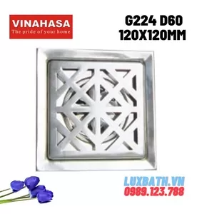 Ga Thoát Sàn Vinahasa G224 D60 120x120mm