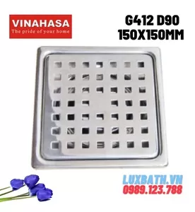 Ga Thoát Sàn Vinahasa G412 D90 120x120mm