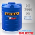 Bồn Nhựa Sơn Hà 500l Đứng SH 500EX D