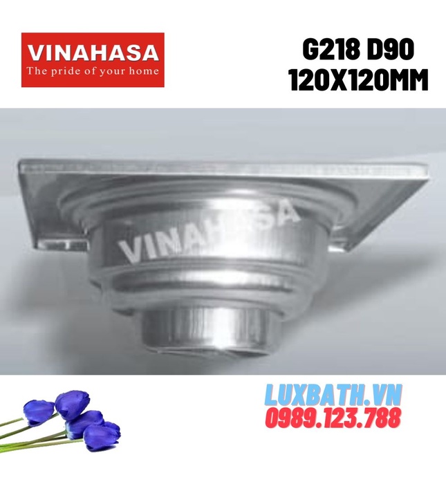 Ga thoát sàn Vinahasa G218 D90 120x120mm