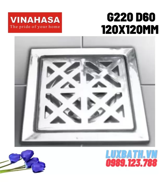 Ga Thoát Sàn Vinahasa G220 D60 120x120mm