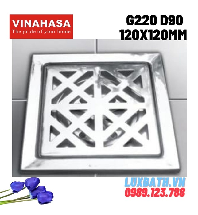 Ga thoát sàn Vinahasa G220 D90 120x120mm 