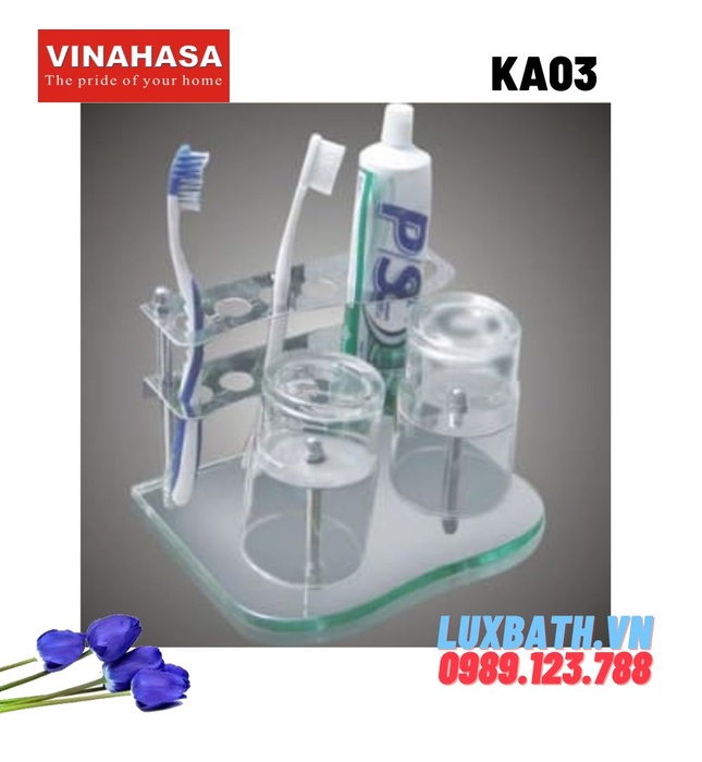 Kệ đựng cốc đánh răng đa năng Vinahasa KA03