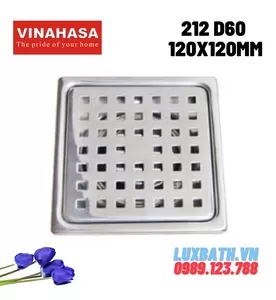 Ga Thoát Sàn Vinahasa G212 D60 120x120mm