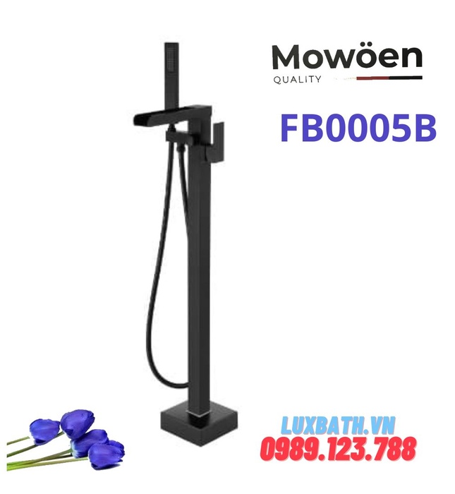 Vòi sen xả bồn tắm đặt sàn Mowoen FB0005B