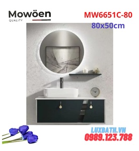 Bộ tủ chậu cao cấp Mowoen MW6651C-80 80x50cm