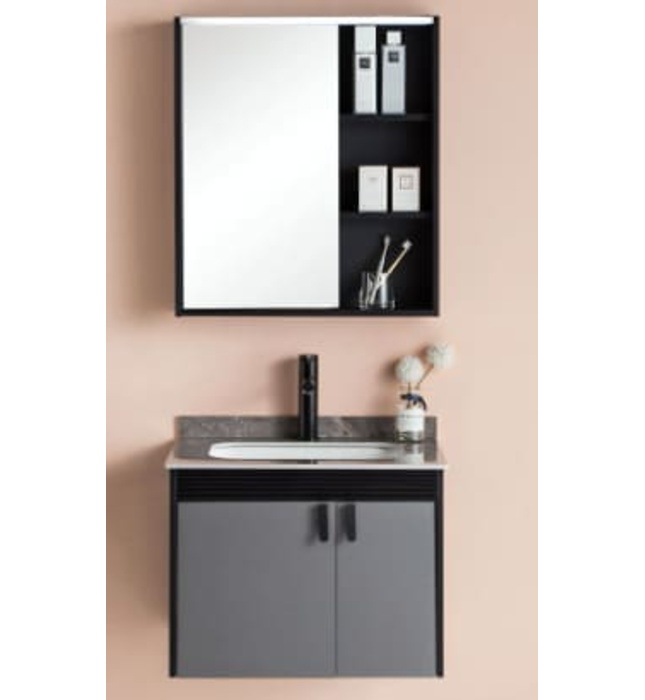 Bộ tủ chậu cao cấp đèn Led Mowoen MW6619-80 80x48cm