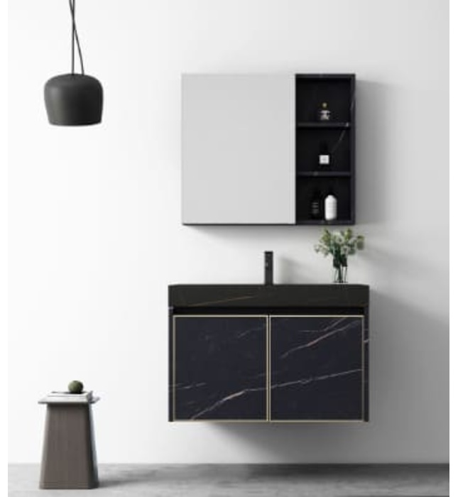 Bộ Tủ Chậu Cao Cấp Đèn Led Mowoen MW6808S-60 60x48cm 