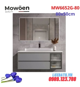 Bộ tủ chậu cao cấp Mowoen MW6652G-80 80x50cm