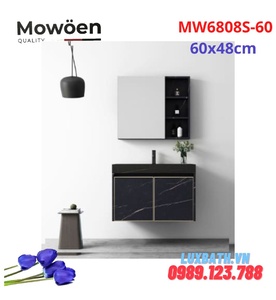 Bộ Tủ Chậu Cao Cấp Đèn Led Mowoen MW6808S-60 60x48cm 