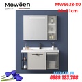 Bộ tủ chậu cao cấp đèn Led Mowoen MW6638-80 80x51cm