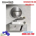 Bộ tủ chậu cao cấp đèn Led Mowoen MW6651B-80 80x50cm