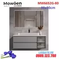 Bộ tủ chậu cao cấp Mowoen MW6652G-80 80x50cm