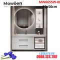 Bộ tủ chậu cao cấp đèn Led Mowoen MW6655W-80 80x50cm