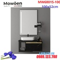 Bộ tủ chậu cao cấp đèn Led Mowoen MW6801S-100B 100x52cm