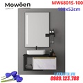 Bộ tủ chậu cao cấp đèn Led Mowoen MW6801S-100W 100x52cm
