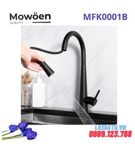 Vòi rửa bát nóng lạnh rút dây Mowoen MFK0001B